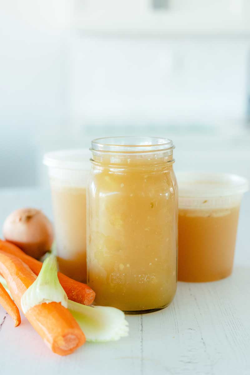 Easy Chicken Bone Broth in the Instant Pot