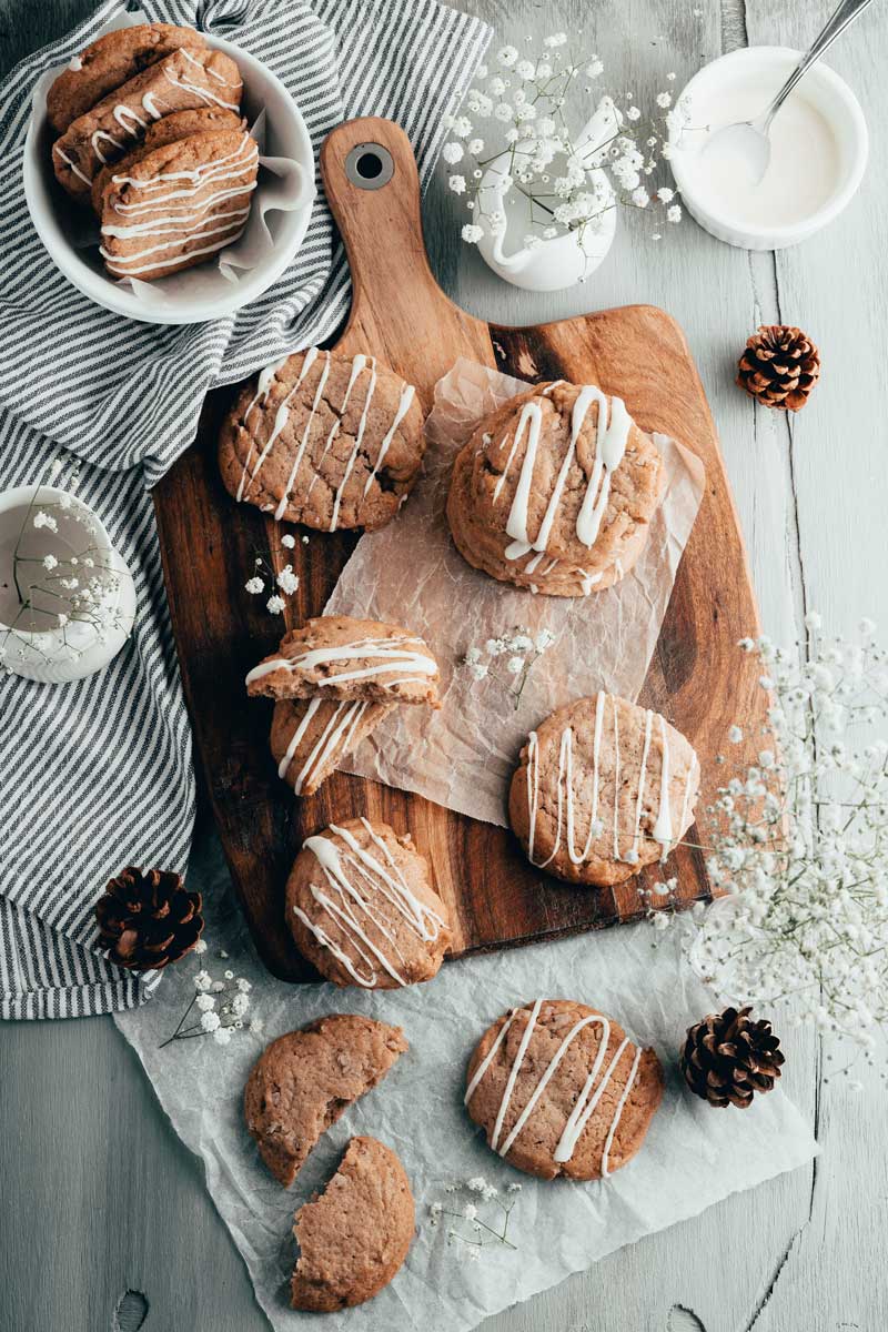 Festive Holiday Ginger Butter Pecan Cookies Recipe